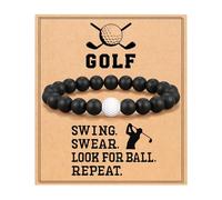 Generico Bracelet avec Perles - Bracelet Sport Style Hockey | Bijoux Motivationnels avec Pendentif Bracelet Élégant pour Garçons, Accessoire Mode, Idée Cadeau, Chaussette de Noël,