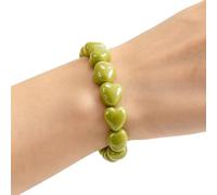 Generico Bracelet avec perles empilable, bracelet à chaîne élastique | Monili Bijoux artisanaux pour petite amie, épouse, mère, amie, cadeau Saint Valentin, fête, voyage