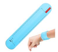 Genérico Bracelet de liste de choses à faire, bracelet de notes - Sangle en silicone pour notes - Carnet de poignet réutilisable, bracelets à claquer - Bloc avec règle pour travail d'étude