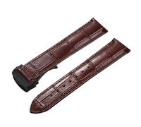 Generico Bracelet de montre à boucle déployante - Cuir de veau premium pour collections de montres emblématiques, 19mm, Acétate, Aucune pierre précieuse.