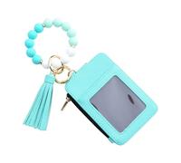 Genérico Bracelet de remorquage clé Money Exchange-Pearl - Bracelet élégant iddetui pour femme | Accessoire de voyage, vacances, shopping, fête, rendez-vous et avancé, Vert menthe, Consulte la