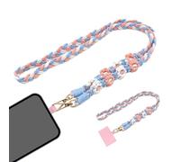 Generico Bracelet De Sécurité Pour Téléphone Portable | Bracelet Tressé De 65 Centimètres - Bande de Sécurité pour Téléphone | pour Activités De Plein Air Randonnée Escalade Femmes Hommes Voyage Ski