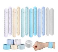 Generico Bracelet effaçable en silicone 6 pièces pour programmation | Bracelet à clipser imperméable avec rappel pour patients, infirmières, enseignants, étudiants, personnel, événements, hôpital