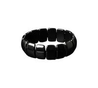 Generico Bracelet en hématite pour hommes, bijoux pour usage quotidien, bracelet en hématite pour restaurer la confiance, pour le père le mari, petit ami, les amis pour les fêtes d'anniversaire et les