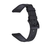 Generico Bracelet hybride en cuir et silicone: look vintage avec résistance moderne, dégagement rapide, 20mm, Acétate, Aucune pierre précieuse.