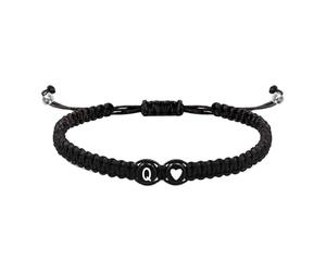 Genérico Bracelet Initial pour femme | Pärchen Armbänder mit Herz | Verstellbares Herren Initial Armband | Bracelet Lettre Initiale | Bracciale Initiale Coppia | Bracelet Initiales | For Boys Girls