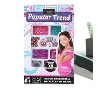 Genérico Bracelet Making Kit, DIY Jewelry Craft, Beads Creative Accessory Kit, Interactive Kids Craft Toy Handmade Bracelet Starter for Girls Boys Teens Women Party School Festival Birthday Use 5 cm