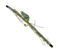 Generico Branche d'escalade avec des reptiles - branche de terrarium angulaire de la tasse d'aspiration, perche d'escalade naturaliste, ornement de réservoir durable