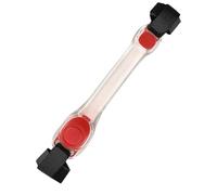 Genérico Brassard LED pour courir - Bracelets LED Slap - Les lumières d'avertissement brillent sur le bracelet sombre pour promener le chien à vélo la nuit, 2nd Generation Silicone