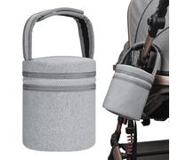 Generico Breastmilk Cooler Bag, Milk Bottles Bag, Breast Milk Chiller, Detachable Strap Bags, Insulated Milk Bottles Bag For 2 Large 8oz Bottles With Convenient Cooling And Portability, Light Gray,