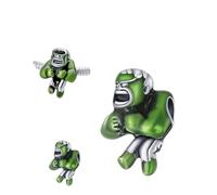 Genérico - Breloque Hulk Marvel en argent sterling 925, compatible avec les bracelets Pandora et nombreux autres, Vert