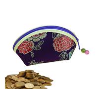 Generico brodé - Portefeuille Chinois pour Femme, brodé à la Main | Sac de Changement à Fermeture éclair à Fleurs Vintage, Cadeau d'anniversaire, Accessoire pour Cuc, Dark Purple, riferimento