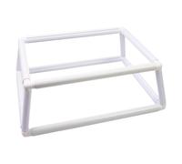 Generico Broderie - Tubulaire de table carrée en PVC avec clip de fixation à double couche | accessoire pour outil de couture artisanale pour peinture sur soie avec aiguille pour poinçonnage pour RIC