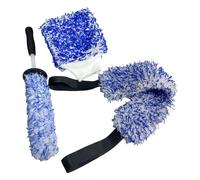 Generico Brosse pour Jantes de Voiture - Brosse de Nettoyage pour Jantes de Voiture | 3 pièces en Microfibre pour Lavage sans pour VUS Van Moto Camion Minivan Véhicule