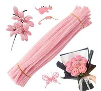 Generico Brosses, jouets flexibles faits à la main, kit de création de fleurs avec tiges, pour enfants, fête d'anniversaire, décorations pour la maison et compositions florales