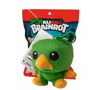 Generico Brr Brr Patapim Peluche 12 cm avec mousqueton + carte exclusive - Peluche officielle Skifidol Italian Brainrot, très douce et collectable - Idée cadeau pour enfants et fans Brainrot
