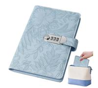 Generico Budget Book - 23 x 14,5 x 3 cm Portable Banknote Storage Notebook, Leather Money Challenge | 3 Chiffres Combination Lock Saving Money Book For Freelancers Beginners Families Home Office