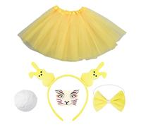 Generico Bunny Dress Up Set, costume de lapin de Pâques - Kit de costume coloré Halloween - Accessoires de cosplay amusants, fournitures de fête pour femmes, filles