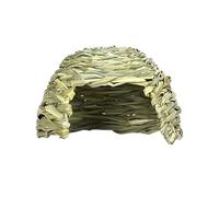 Genérico Bunny Grass Hut - Cachette naturelle de pâturages marins | Refuge type pour petits animaux, maison de foin tissée pliable pour lapins