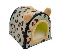 Generico Bunny Hideaway,Lit chauffé pour petits animaux - pour petits animaux de taille pour dormir, reposer, jouer, se cacher dans la maison ou en plein air Cage Tana Casa