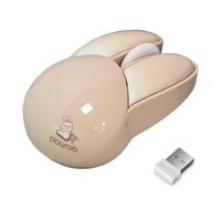 Generico Bunny Mouse - Fonctionnement sans fil silencieux, connexion stable 2.4G, design alimenté par batterie, forme de lapin | Utilisation de l'ordinateur, silencieux, réglage du bureau colo
