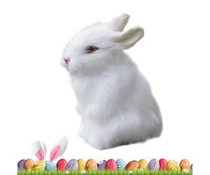 Generico Bunny Plush - Mon Jouet Lapin Réaliste | Simulation Bunny Home Toy | Jouet De Figurine En Peluche Interactive | Lapin Retour Bedie Cuir Punsh Chez Pa Schtroumpfs