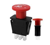 Genérico Button Lawn Mower Clutches, Lawn Mower Stop Button | Cutter Deck Garden Tractor Parts Stable, Easy to Install for Beginners Professionals