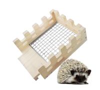 Genérico Cabane pour lapins - 22,5 x 16,5 x 9 cm, structure en bois naturel, pour exercice pour petits animaux | Sanctuaire multifonction pour la maison des rongeurs, fournitures pour animaux de