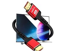 Genérico Câble HDMI 8K 1M - Ultra Haute Vitesse 48Gbps - HDMI 2.1 Compatible avec 8K@60Hz 4K@120Hz eARC Dolby Vision - Pour Xiaomi, PS5, Smart TV, TV Box, Projecteur