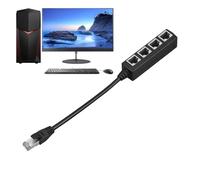 Genérico Câble répartiteur Ethernet - Mâle to Female Small Adapter, Routeur Internet Ethernet Splitter | Pour TV PC Routeur Outlet Top Box Hub Home Office Dorm Conference Room