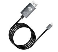 Generico Câble U-B-C HDTV 4K 60 Hz - Adaptateur type C Longueur 2 mètres | Transmission pour smartphone, ordinateur portable, écran, projecteur | Utilisation pour présentations, leçons, réunions