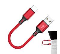 Genérico Câble USB C - Chargeur USB type C de 25 cm avec nylon - Câble de charge rapide portable pour et station domestique