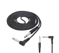 Generico Câbles pour instruments de musique - 3 m suppression du bruit connecteurs audio | Câble pour guitare et amplificateur de 6,35 mm - pour basses, enceintes, batterie, scène, studio, pièces DJ