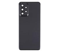 Generico Cache Batterie Compatible avec Samsung Galaxy A23 5G SM-A236F A236 A236F A236B (Non avec 4G) Coque arrière en Plastique Rigide + Objectif avec Cadre + adhésif Double Face Noir