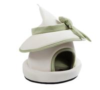 Genérico Cachette en coton pour lapins - Chapeau de paille | Abri pour animaux de compagnie d'hiver | Design doux multi-couches Comfort Haven : structure de retraite chaude et câlinée avec