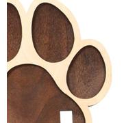 Genérico Cadre commémoratif en bois pour animaux de compagnie en forme de patte en bois pour sympathie, deuil, mort, maison