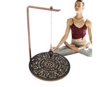 Generico Cadre en cuivre de 26 cm | Support en bois et cuivre - Outil de divination spirituelle élégant pour tarot de sorcière, décoration d'intérieur