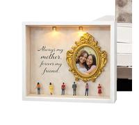Genérico , Cadre Photo Rétro avec Lumière pour Souvenirs | Kit de Musée Miniature Illuminé pour Femme Maison Décoration Chambre Salon Bureau Anniversaire Souvenir