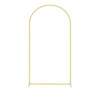 Generico Cadre pour mariage - Support pour décoration de fleurs pour mariage, doré, pair porte à Árco portable, 100 x 200 cm + tube carré en acier, art en fer résistant à la rouille - Perr Fiori