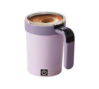 Generico Café avec agitation automatique - Tazsza électrique magnétique de 380 ml pour chocolat chaud, lait et thé | Voyage auto-mélangeant alimenté par batterie avec couvercle | Gadget