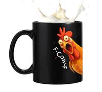 Generico Café de voyage - Tasses à café | Verres en céramique de 11,8 oz | Tasses à thé avec coq, au design mignon animal, pour boissons de cuisine et pour la maison, parfaites pour