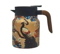 Generico Cafetière thermique,Théière thermique,Carafe thermique à café avec motif d'oiseaux - Bouilloire à thé avec infuseur, récipient isolé, distributeur de boissons pour café, eau chaude