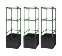 Genérico Cage à tomates en acier inoxydable antirouille et grande hauteur | Cage à tomates de jardin avec sac de culture pour cultiver des concombres, des haricots, des poivrons dans la cour