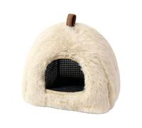 Genérico Cage pour hamster rembourrée d'hiver amovible - Maison pour hamster avec lit en peluche pour chinchilla, écureuil, gerbo, se reposer, jouer, dormir dans un balcon, une salle de t un