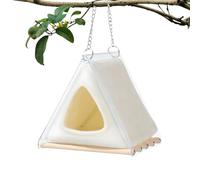 Generico Cage pour lits en peluche de 17,8 x 14 x 16,8 cm, doublure amovible, maison pour perroquets, refuge chaud pour cachettes en velours, confortable grotte pour repos en ACR