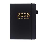 Genérico Cahier A5-2026 Agenda de planification 144 feuilles | Carnet à couverture rigide A5 pour études quotidiennes, travail, maison, université, voyages, cadeau