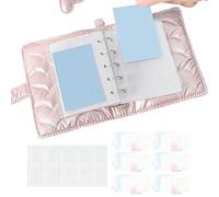 Generico Cahier de collage, 5 anneaux avec breloque en forme de cœur, format M5, pour étudiants, université, femmes, adolescentes, maison, dortoir, école, studio