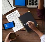 Generico Cahier de journalisation et de planification, agenda d'épargne, planificateur avec impression et écriture pour l'école de la maison voyage cadeau