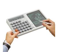 Generico Calculatrice scientifique avec bloc d'écriture | Écran d'étudiants - Outil de calcul de la protection des yeux de grande taille avec tableau d'écriture pour les professionnels