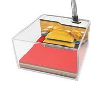 Generico Calendrier 3D 2026 - Bloc-notes Cité Interdite avec étui acrylique, bloc gravé, mémo amovible pour bureau, pour Noël, maison, bureau et décoration de table